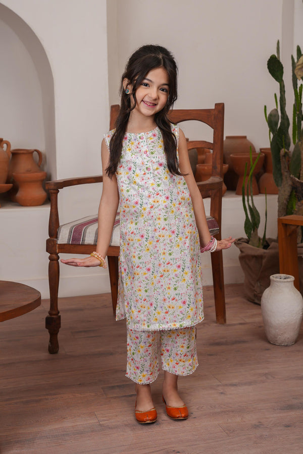 Printed Embroidered Shirt With Shalwar (DGKSB-06)