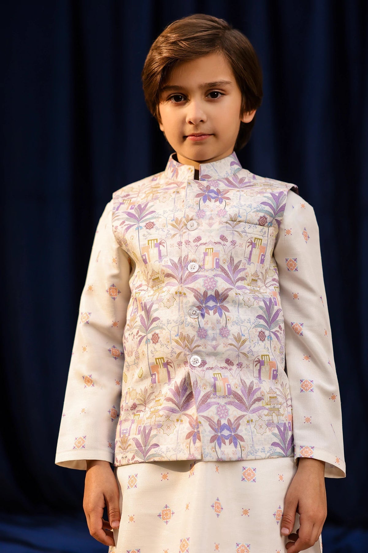 Ash White Boys Waistcoat