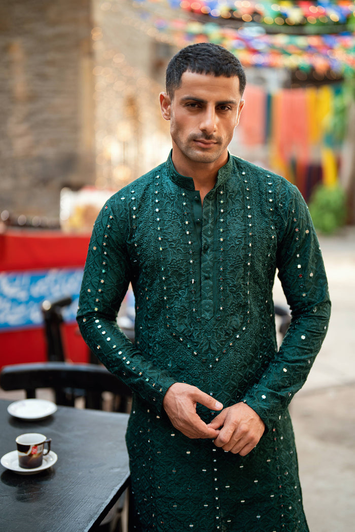 Sheesh - Posh GREEN Kurta Pajama