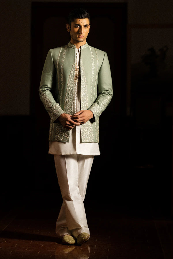 sachin and babi light blue dress 41 Engagement Kente Styles For The Modern Bride