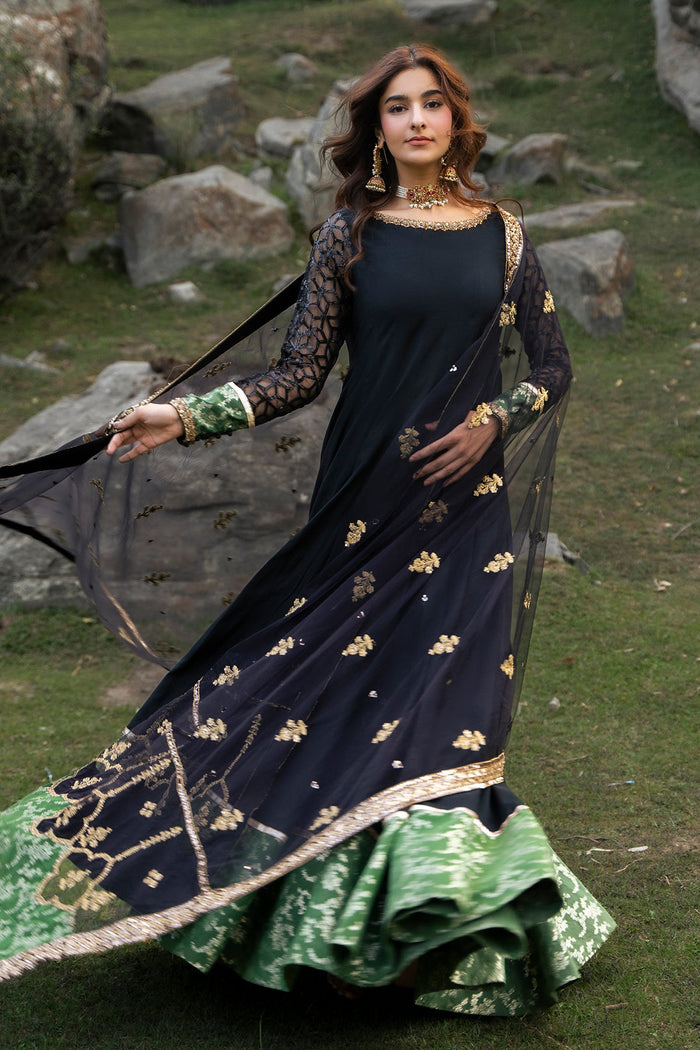 3-PC Stitched Embroidered Raw Silk CMA-6-486