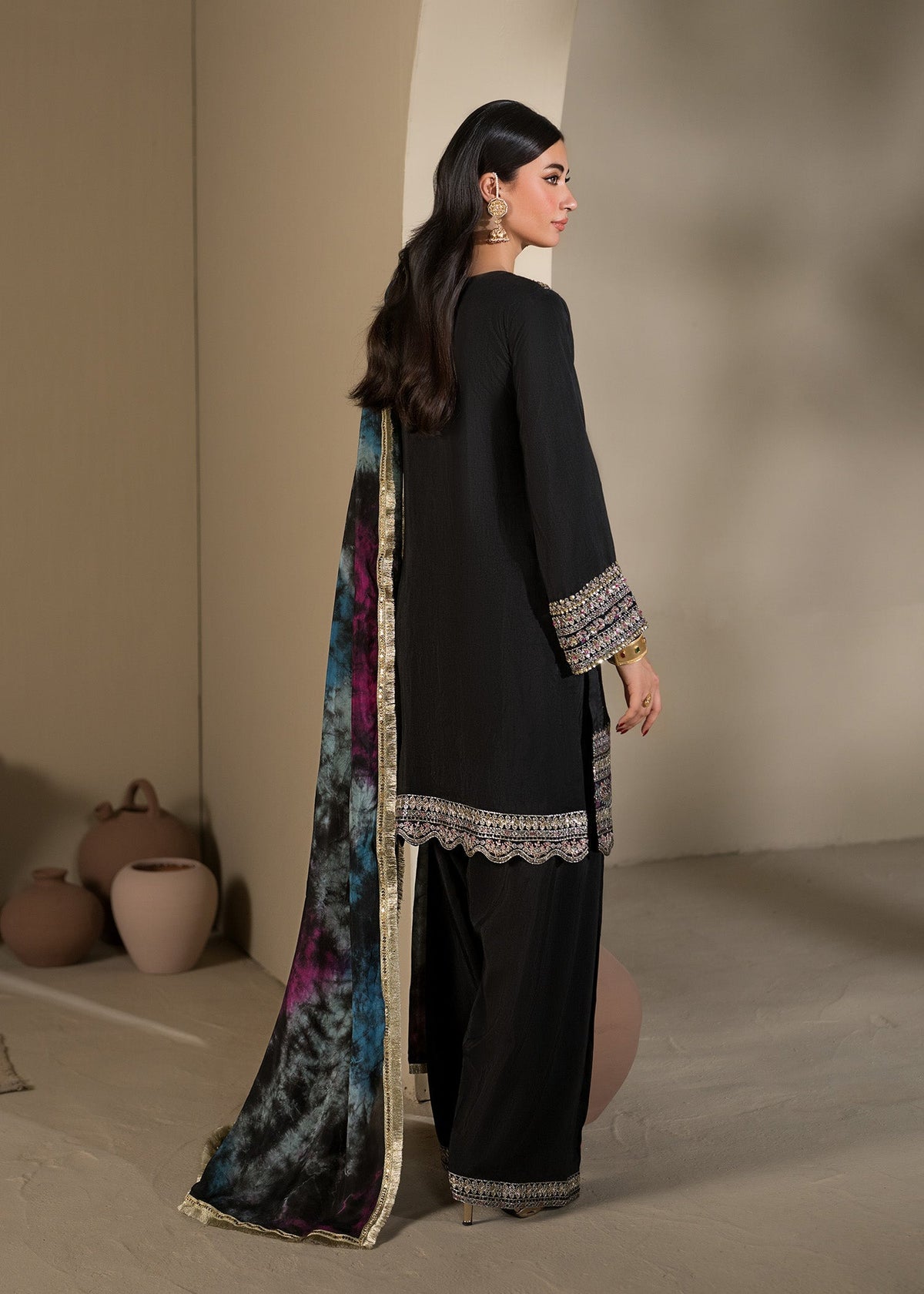 2619B Embroidered 3 Piece