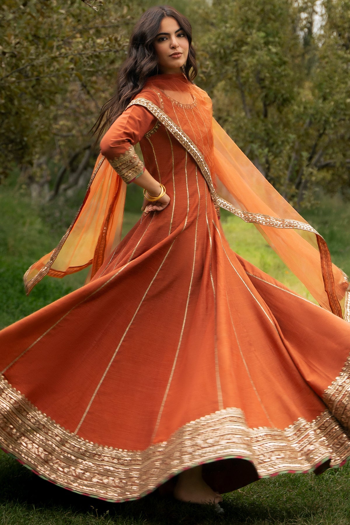 3-PC Stitched Embroidered Raw Silk CMA-6-476
