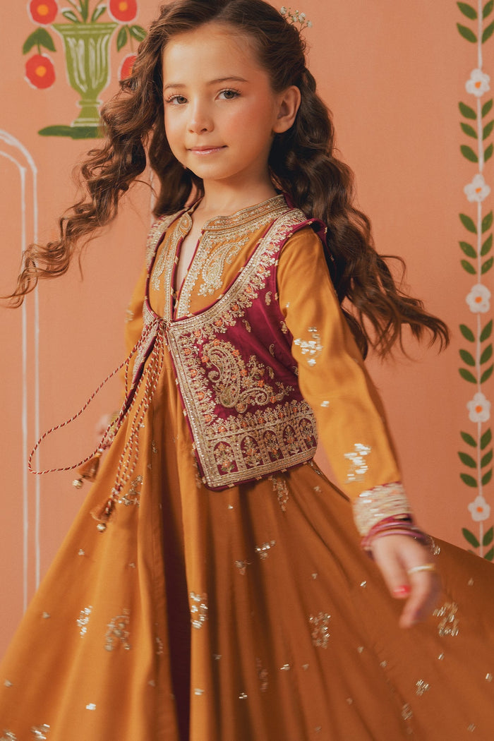 Mustard Yellow Embroidered Suit