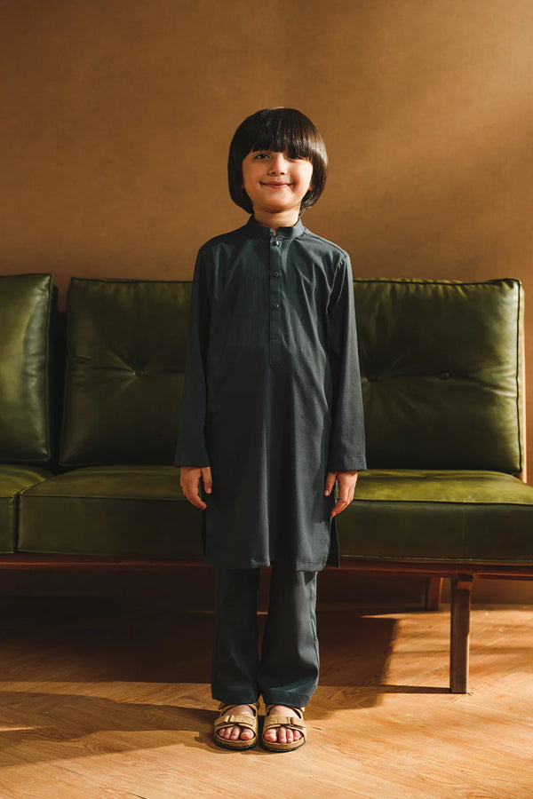 MID-NIGHT GREEN KURTA PAJAMA