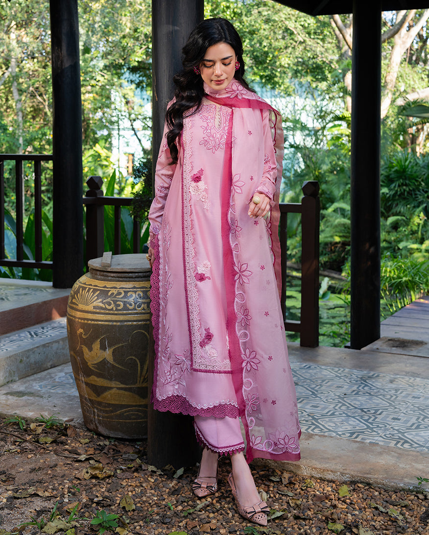 Dolce Meadow – Pink Paper Cotton Casual Dress | Mushq x La Toscana