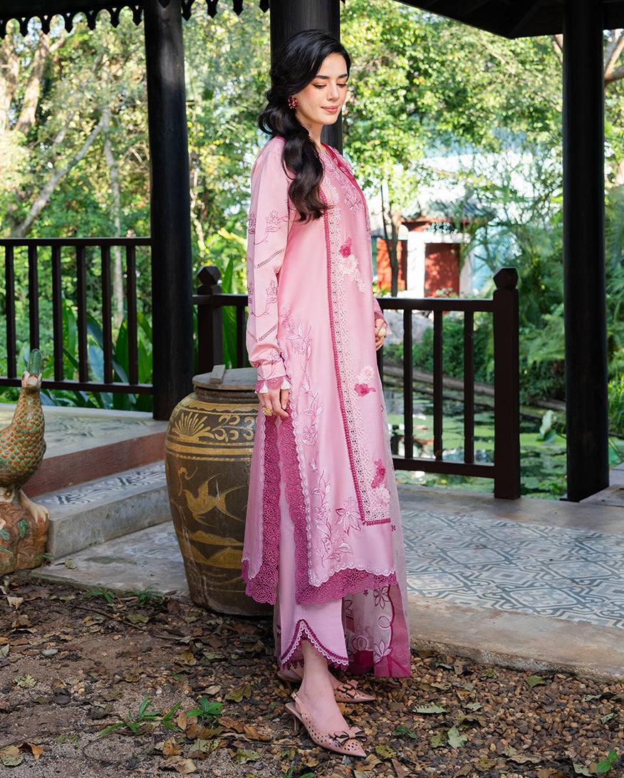 Dolce Meadow – Pink Paper Cotton Casual Dress | Mushq x La Toscana