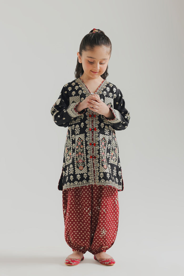 Black Embroidered Suit