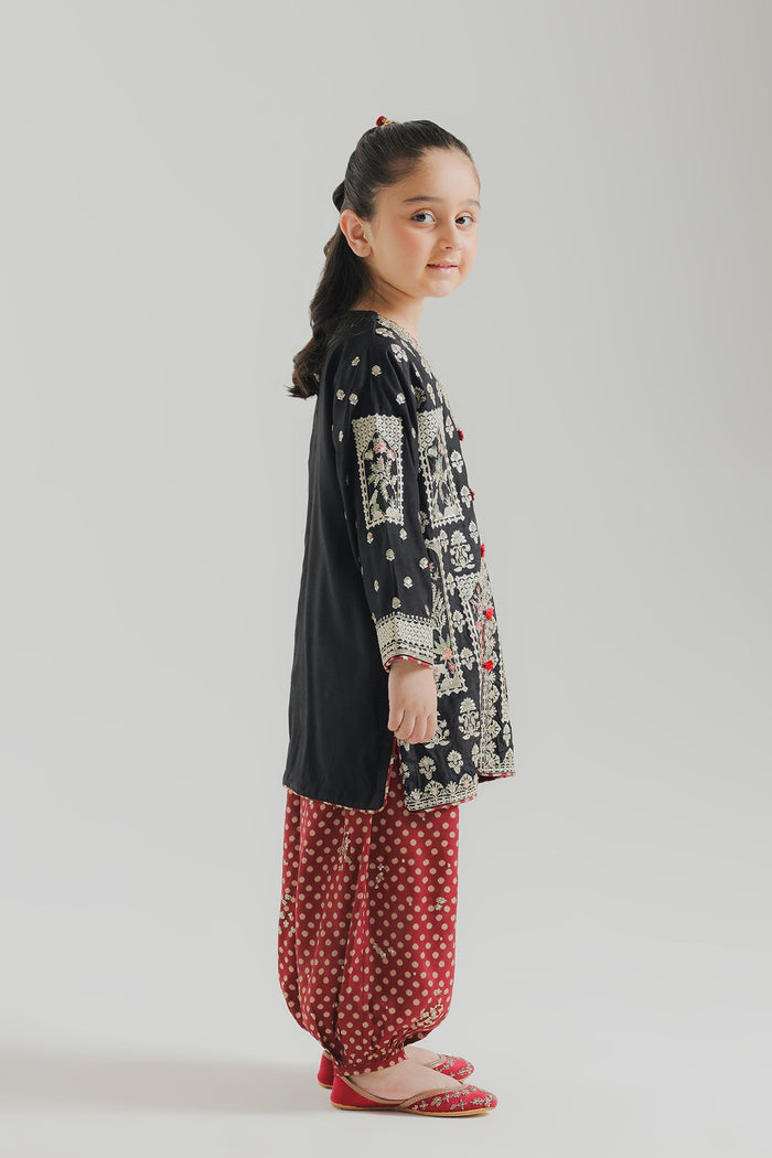 Black Embroidered Suit