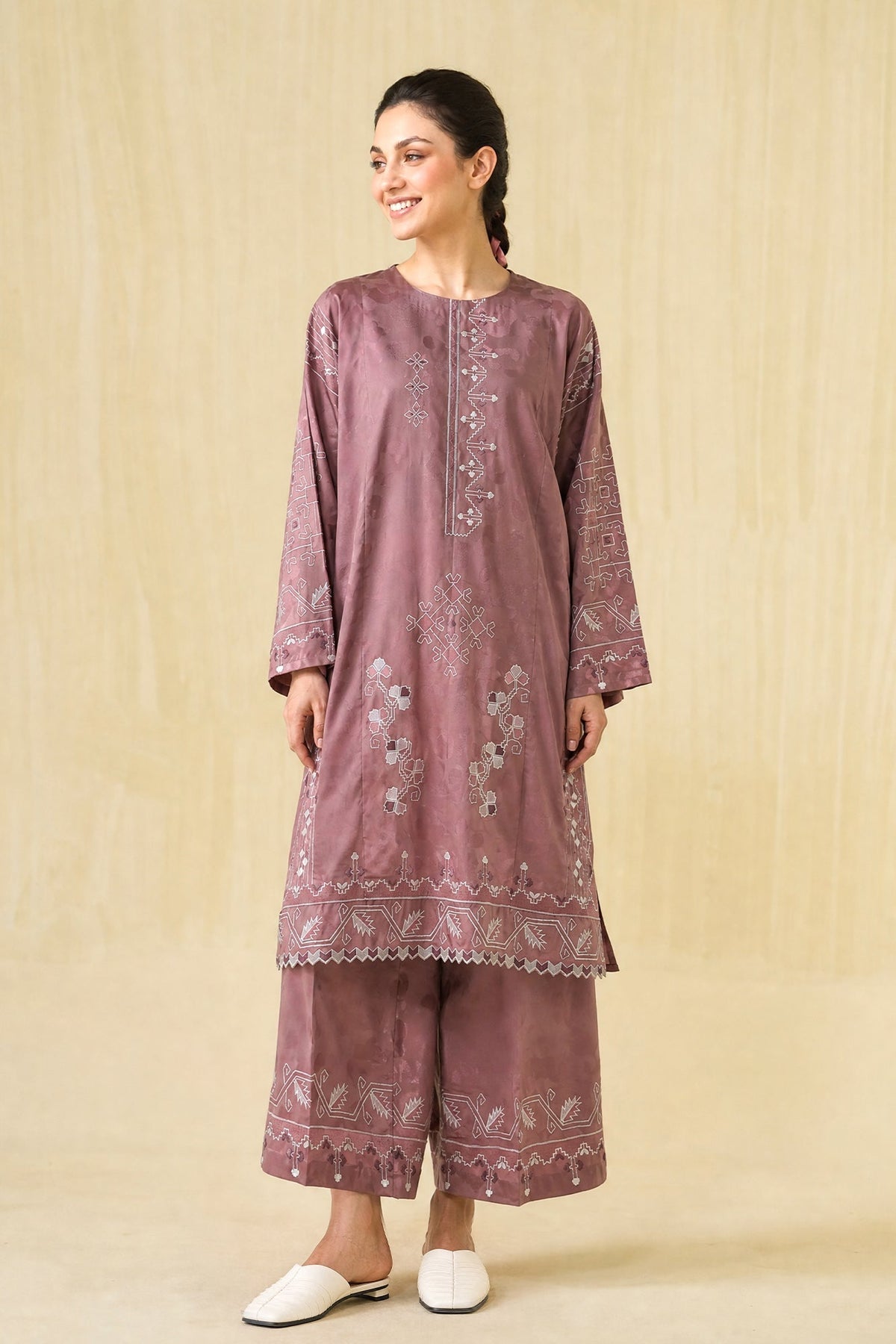 Embroidered 2 Piece Suit E9304