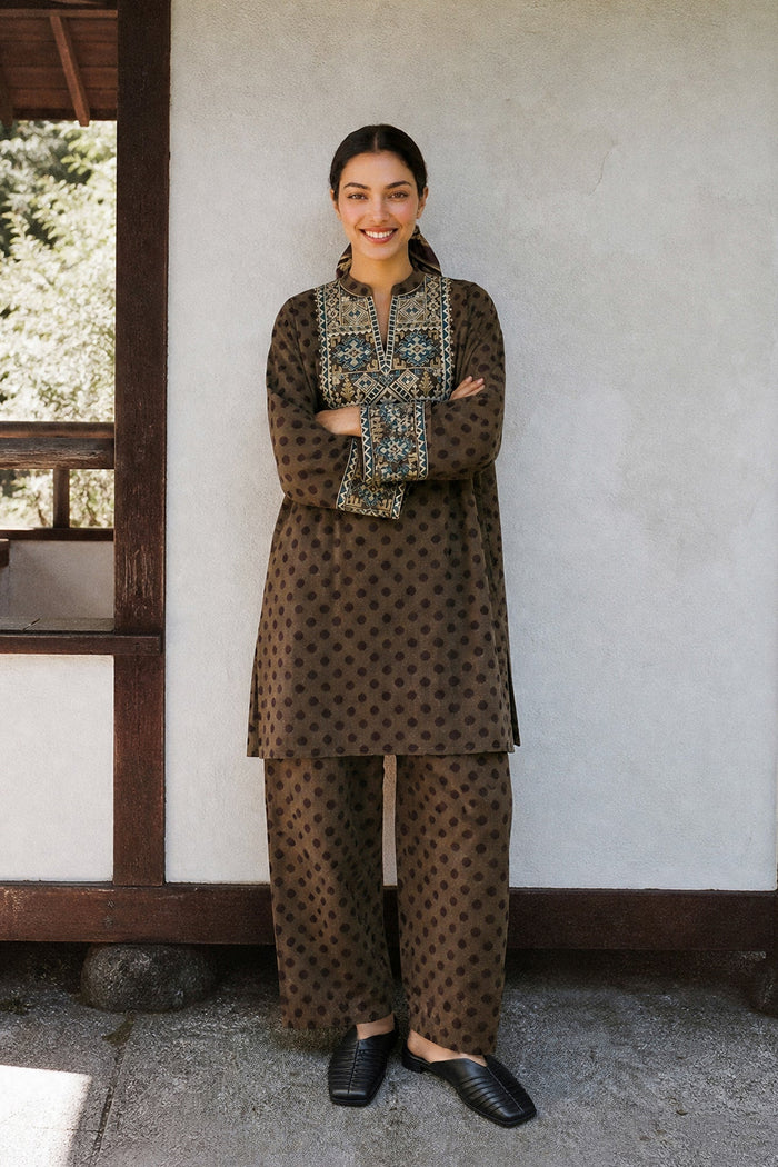 Embroidered 2 Piece Suit E9327
