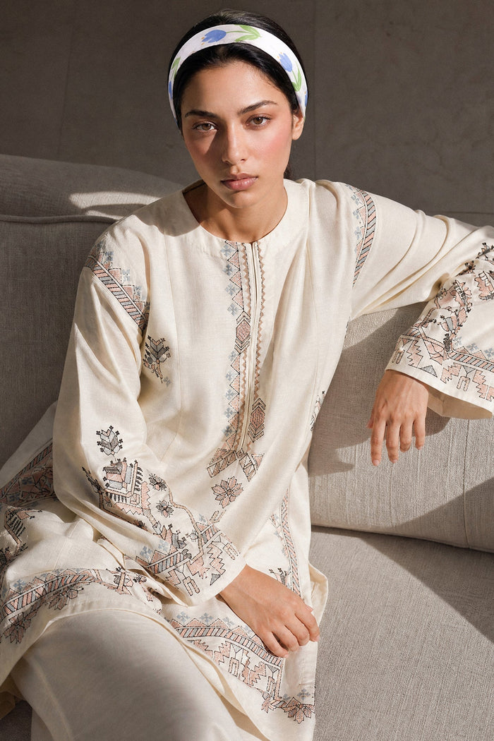 Embroidered 2 Piece Suit E9328