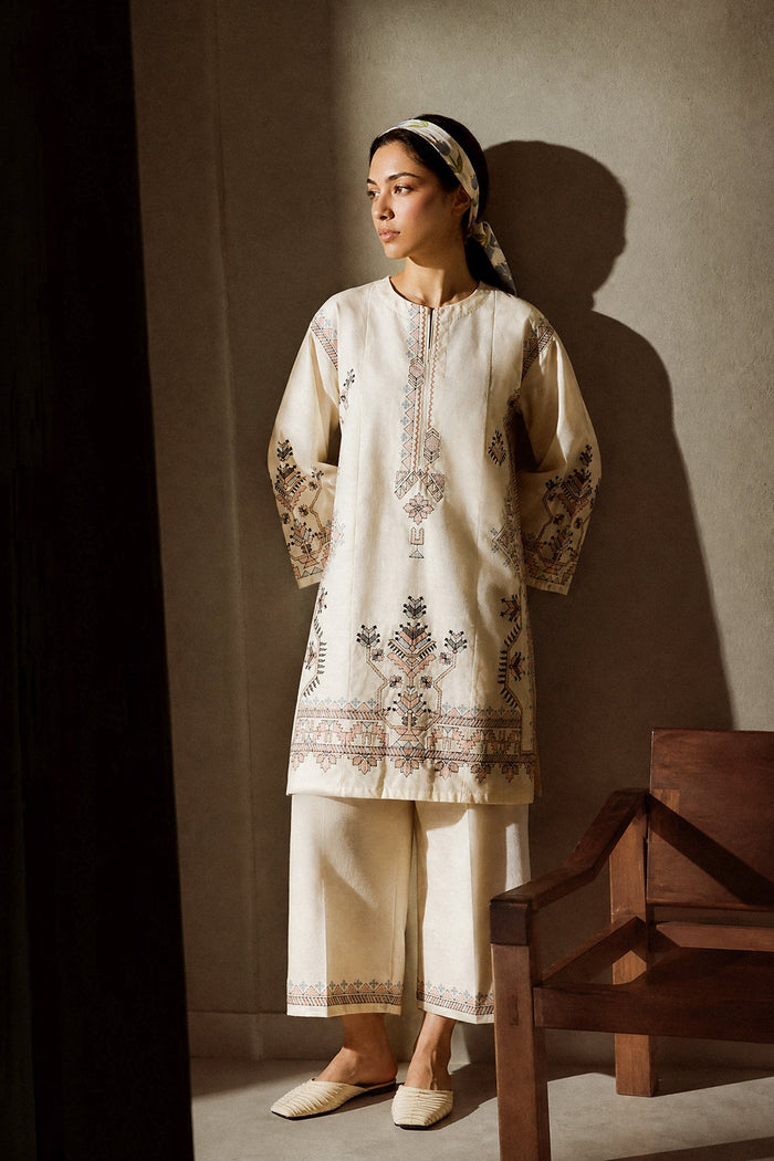 Embroidered 2 Piece Suit E9328