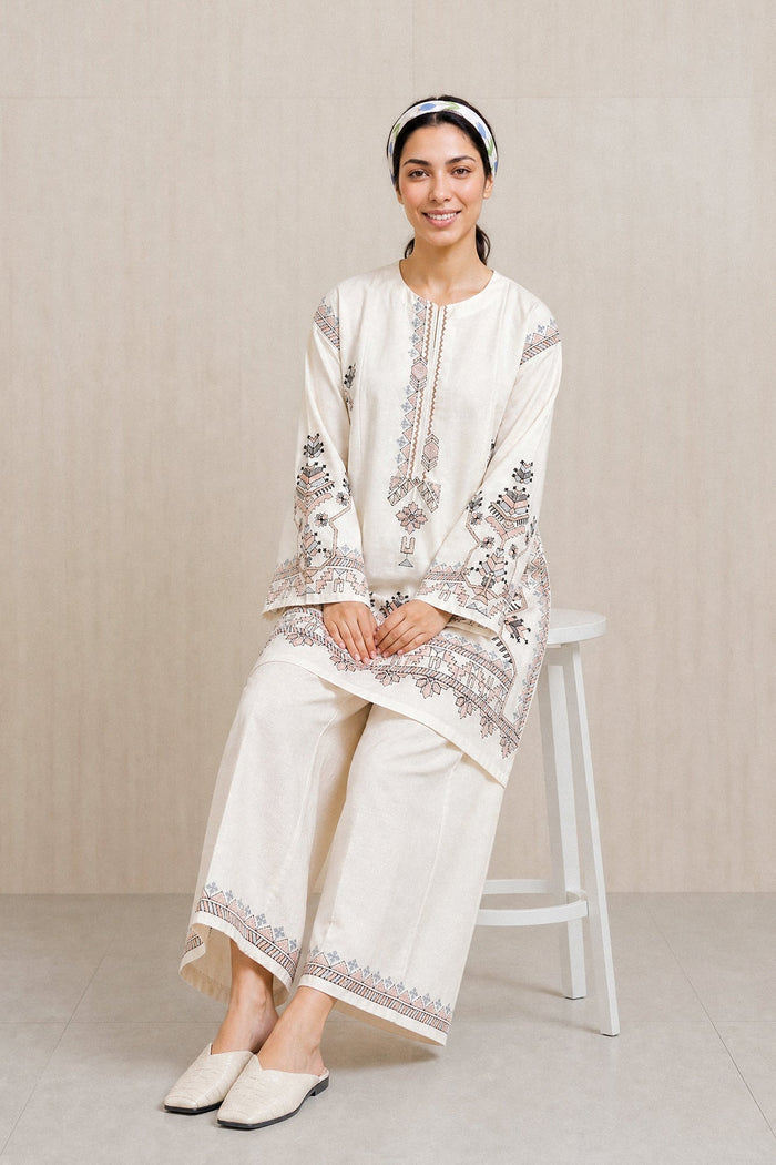 Embroidered 2 Piece Suit E9328