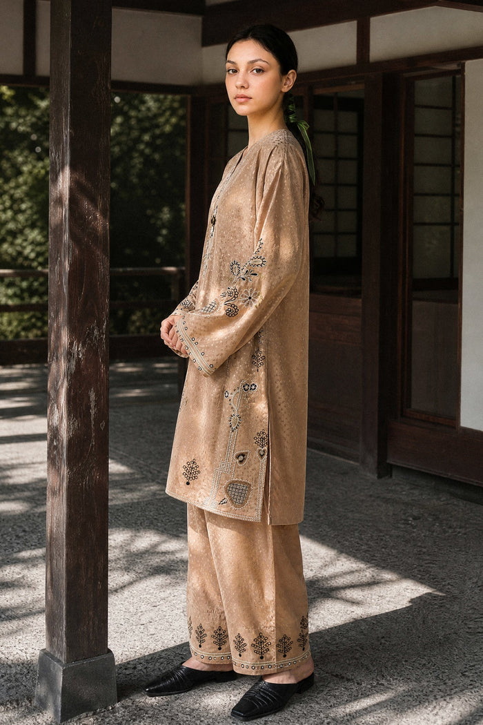 Embroidered 2 Piece Suit E9354