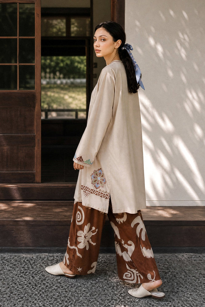 Embroidered 2 Piece Suit E9379