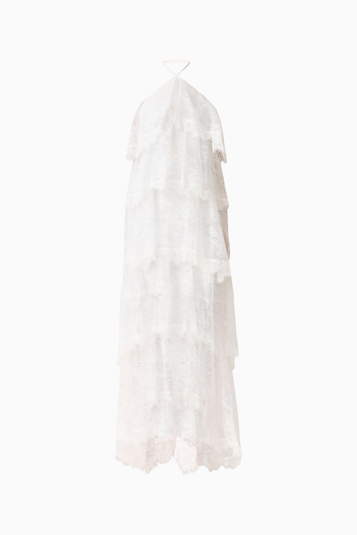 Evelin Lace Gown in White