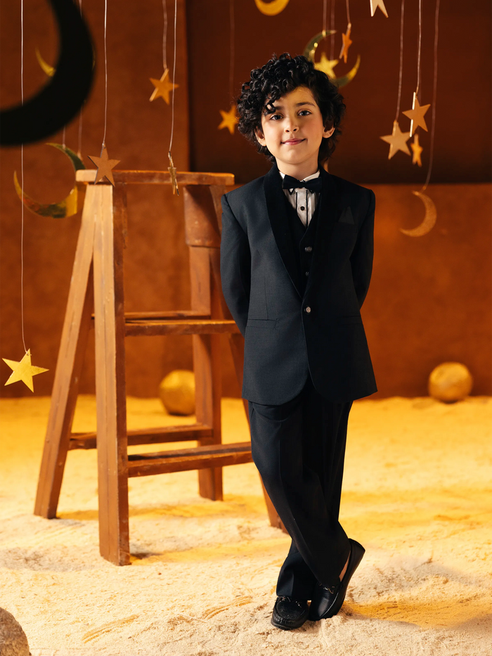 Dark Grey Shawl Collar Tuxedo Suit