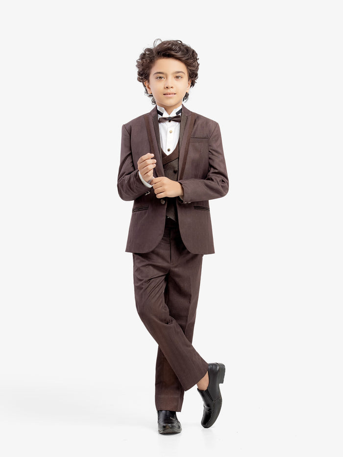 Brown Notch Collar Tuxedo Suit