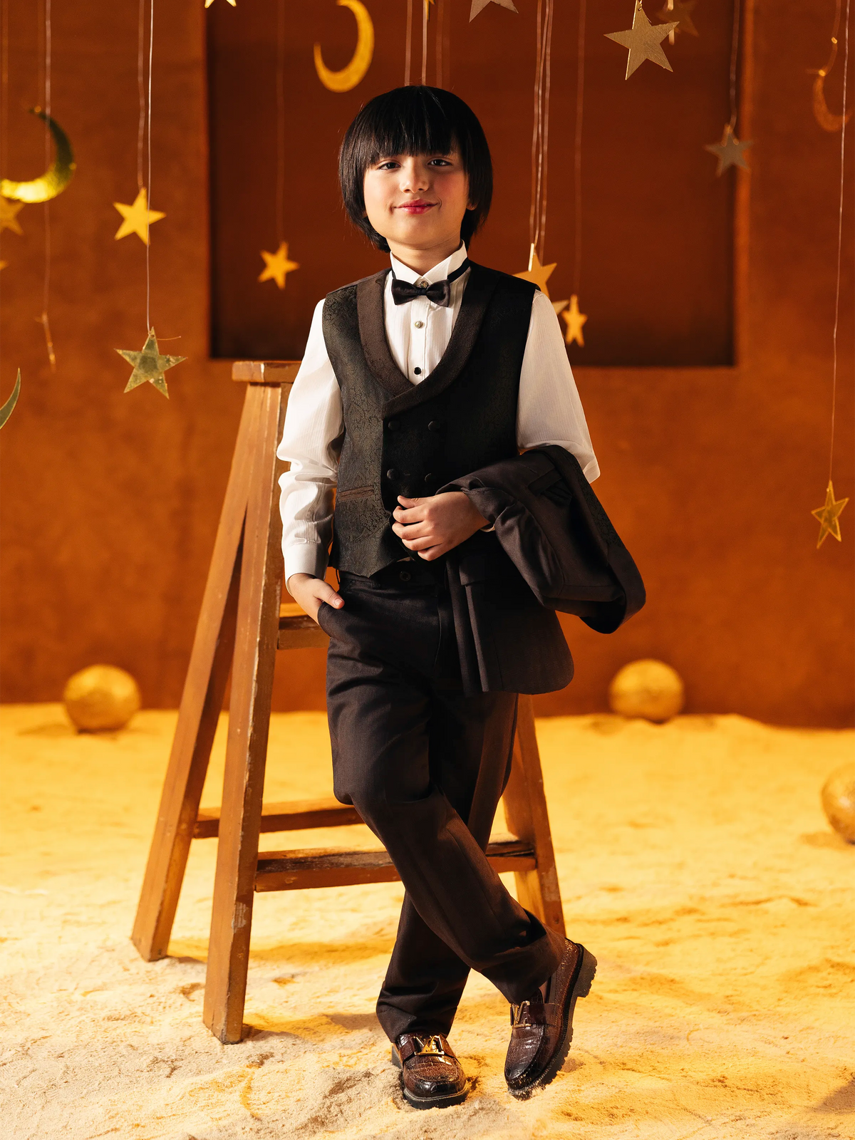 Notch Collar Tuxedo Suit - Ebtcpc5-4511