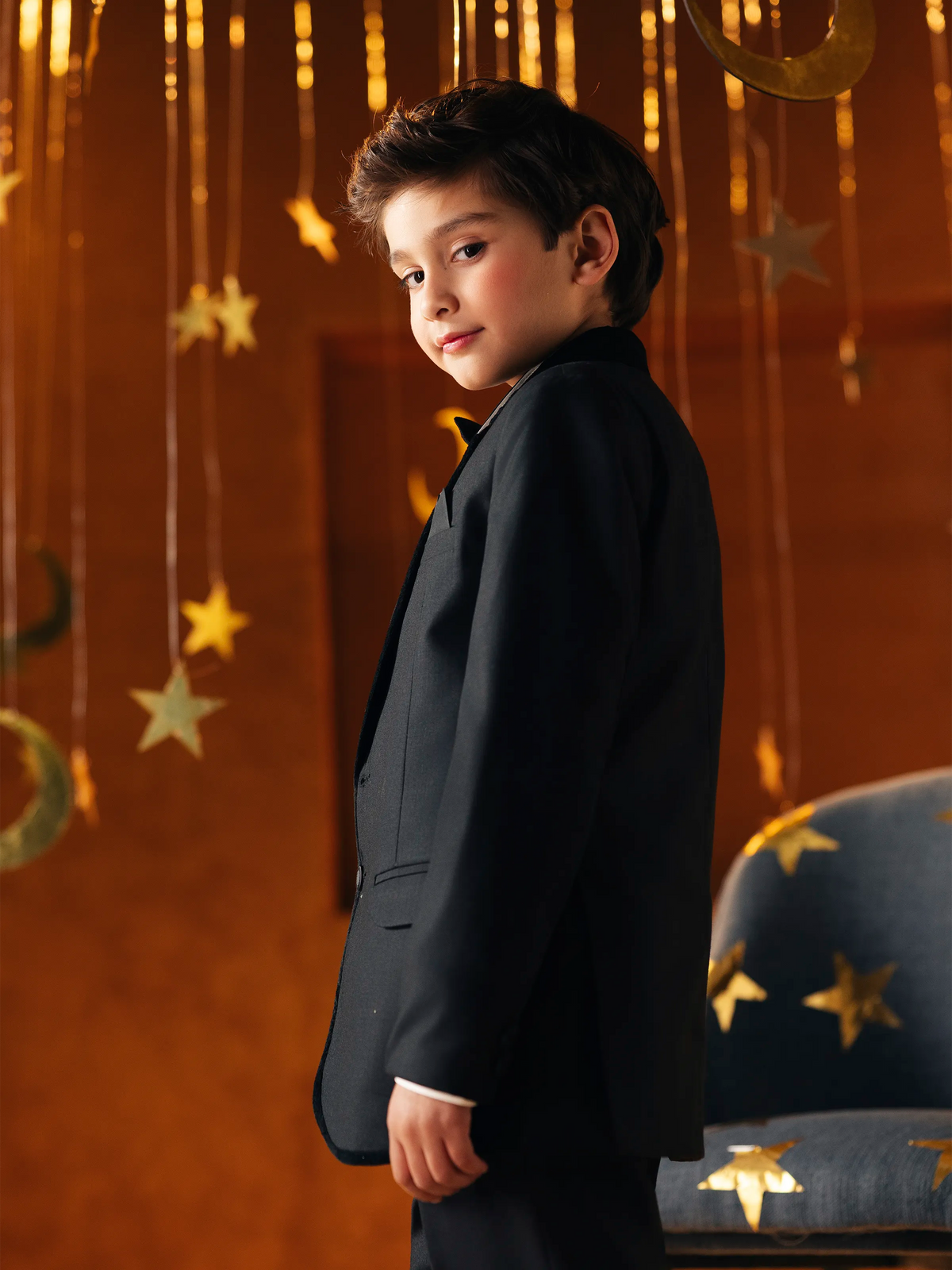 Notch Collar Tuxedo Suit - Ebtcpc5-4513