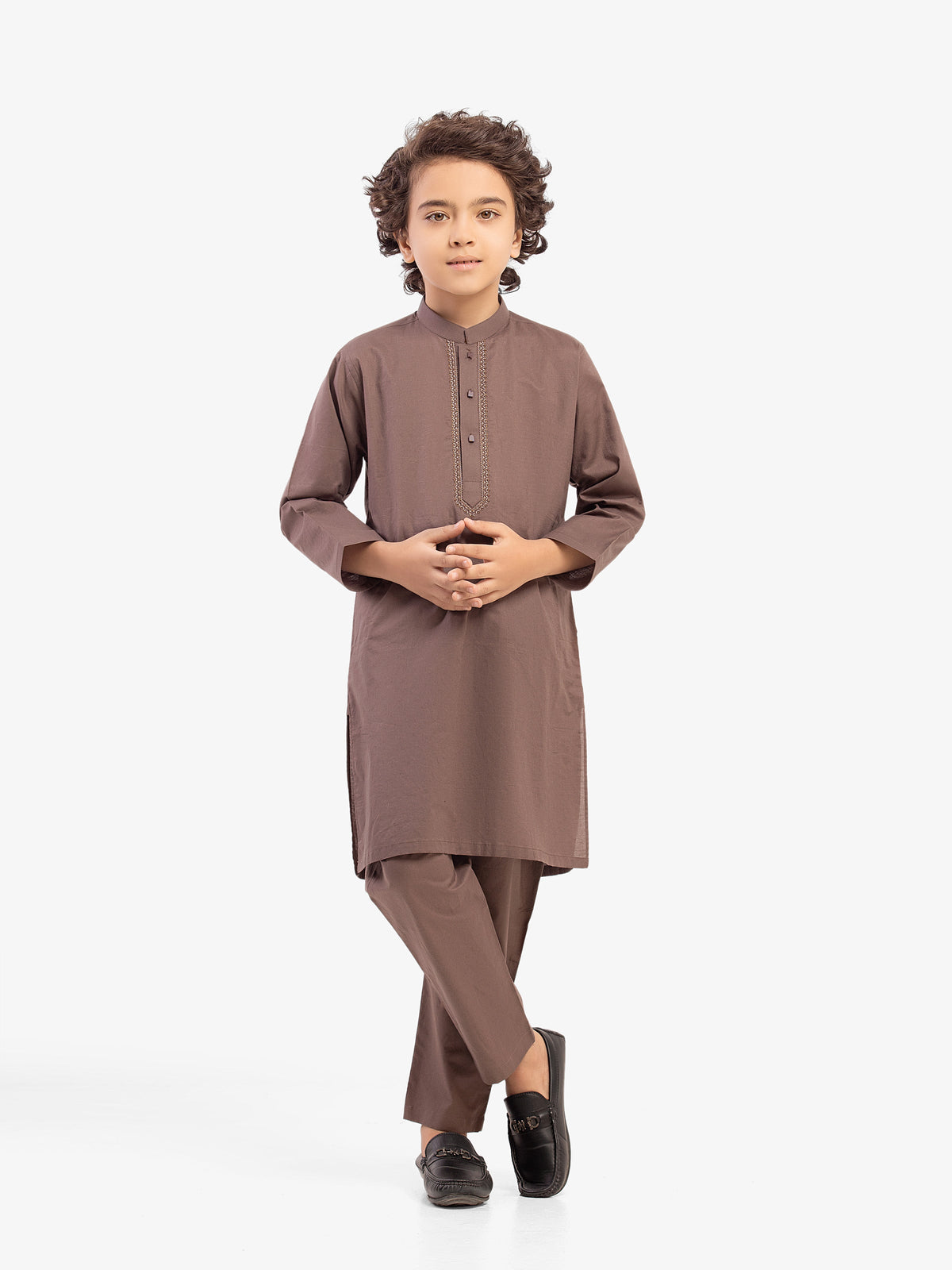 Embroidered Cotton Kurta Pajama - Ebtkp5-028