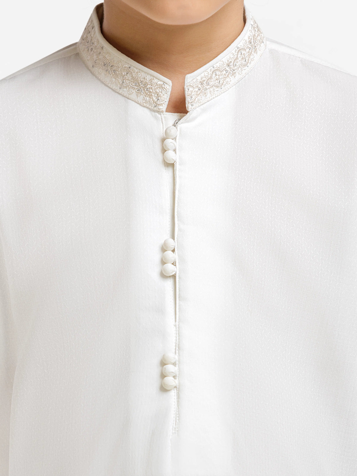 Embroidered Dobby Kurta Pajama - Ebtkp6-031
