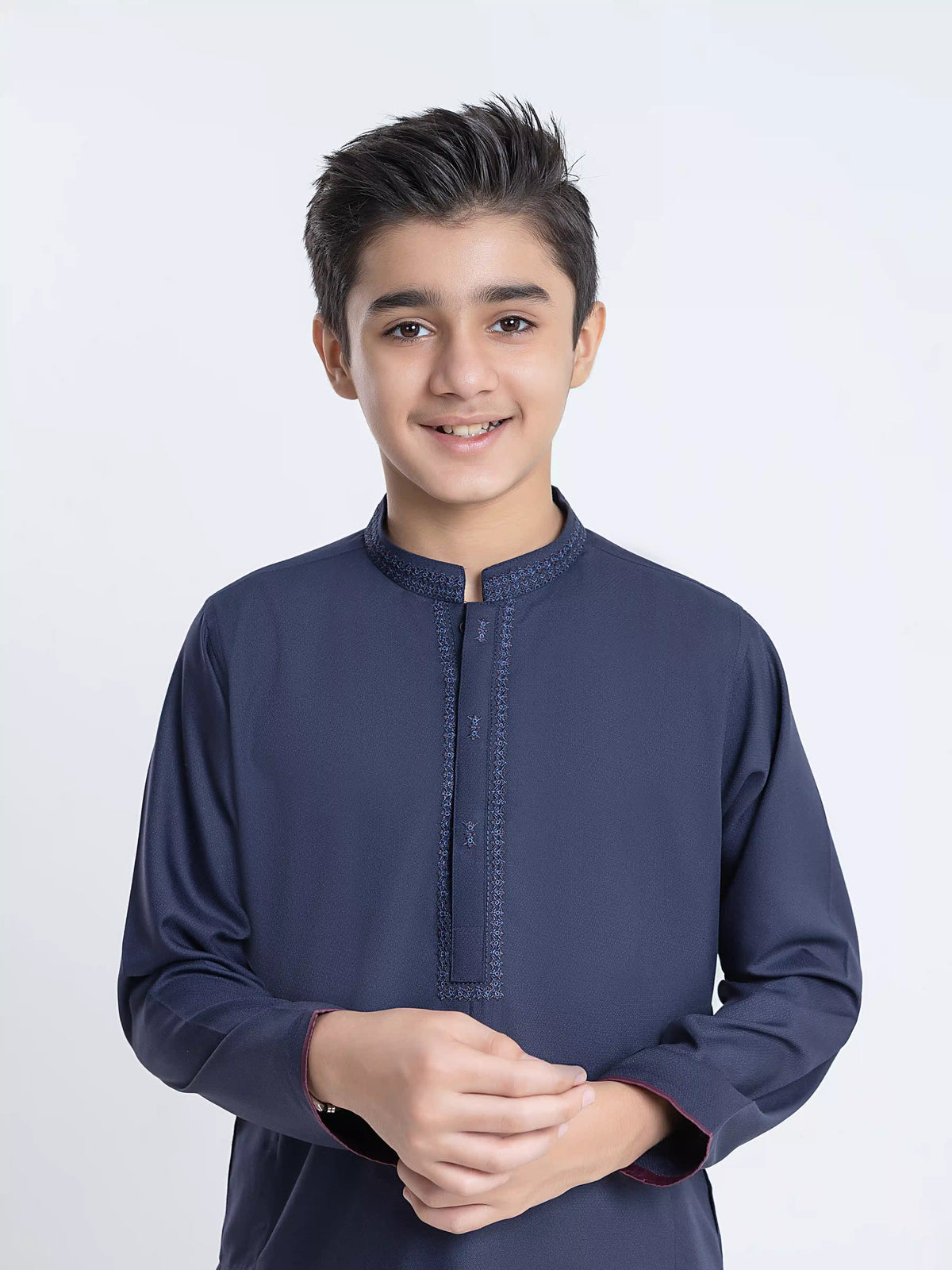 Embroidered Dobby Shalwar Kameez - Ebtks6-4135