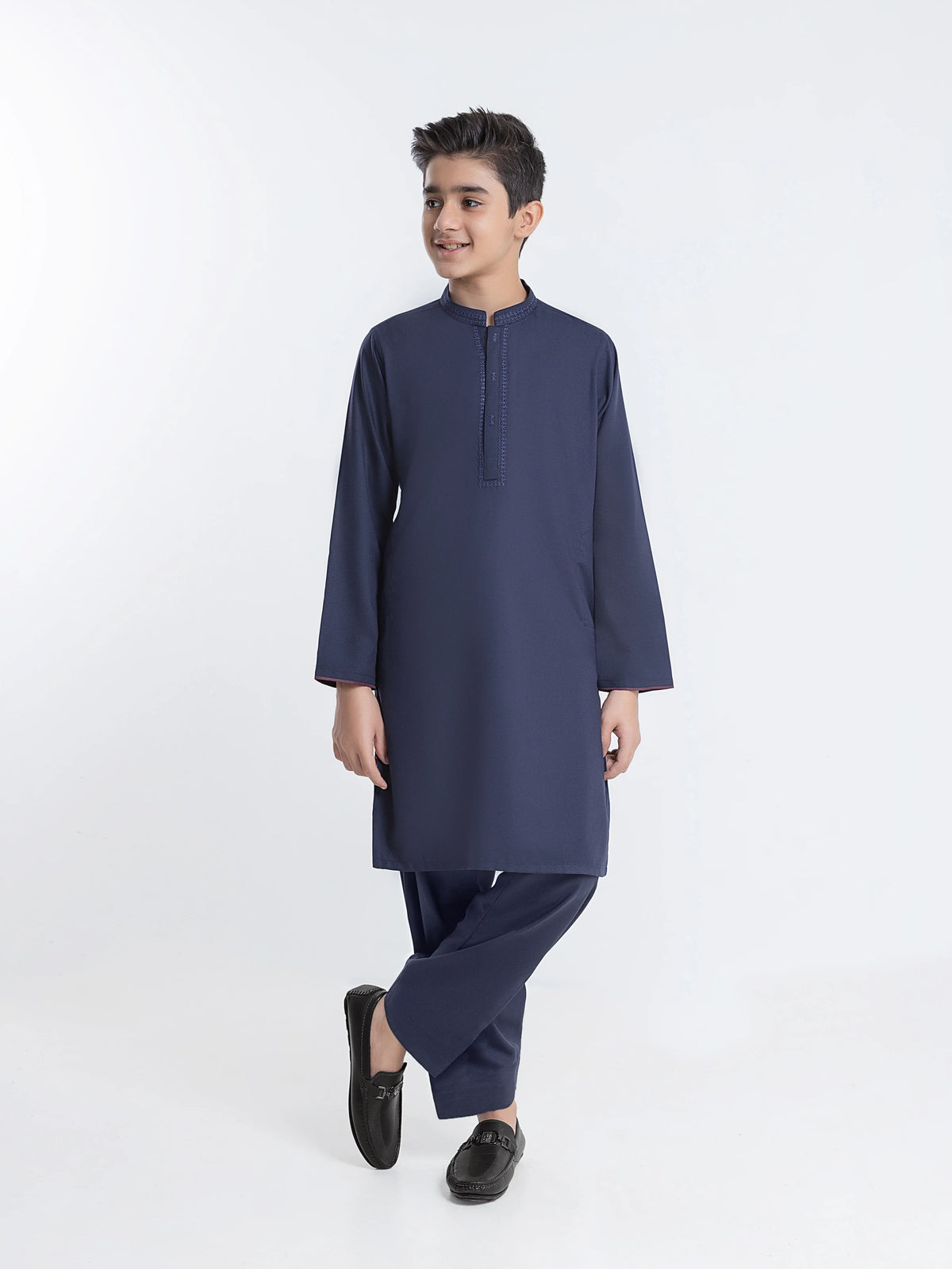 Embroidered Dobby Shalwar Kameez - Ebtks6-4135