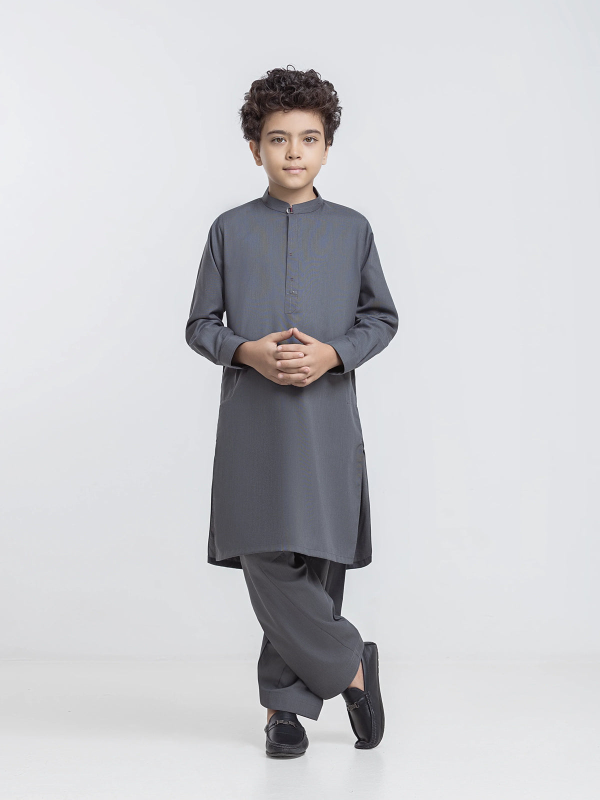 Blended Grey Shalwar Kameez - Ebtks6-4147