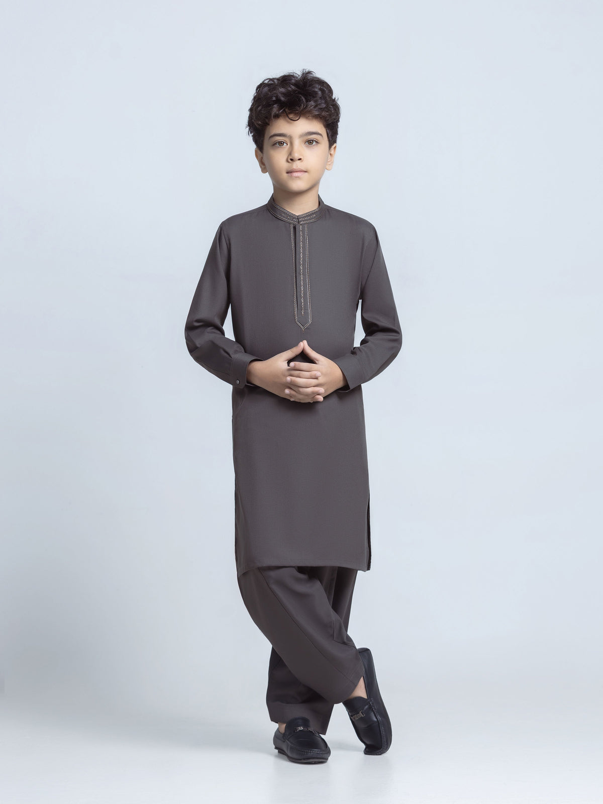 Embroidered Dobby Shalwar Kameez - Ebtks6-4134