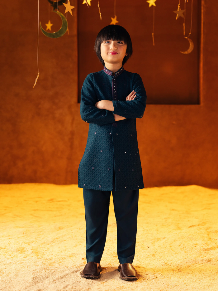 Embroidered Viscose Kurta Pajama