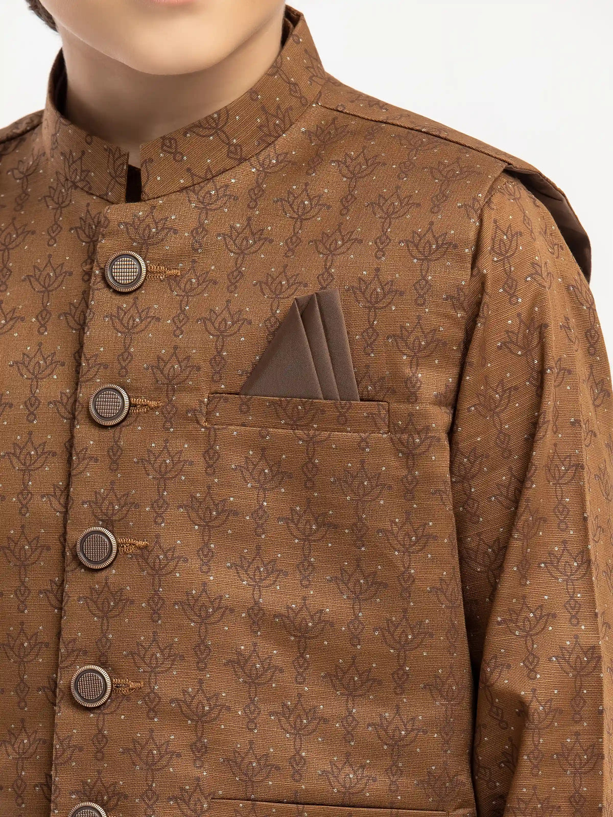 Khaddar Waistcoat Suit - Ecbtwcs5-065