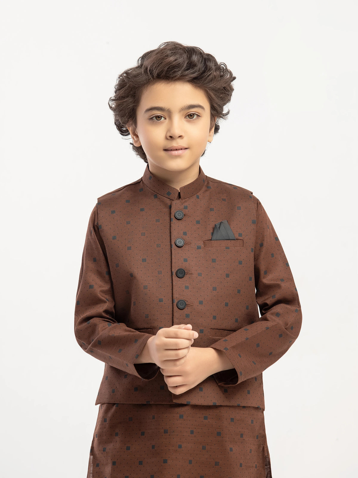 Khaddar Waistcoat Suit - Ecbtwcs5-067