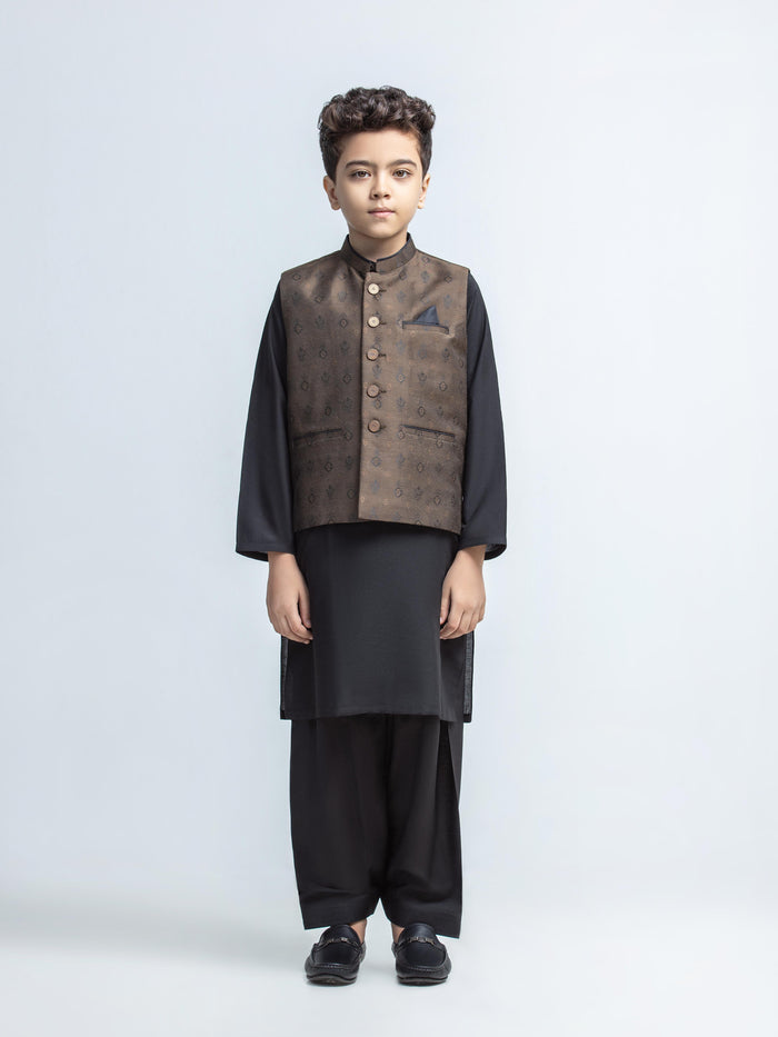 Embroidered Silk Waistcoat Suit