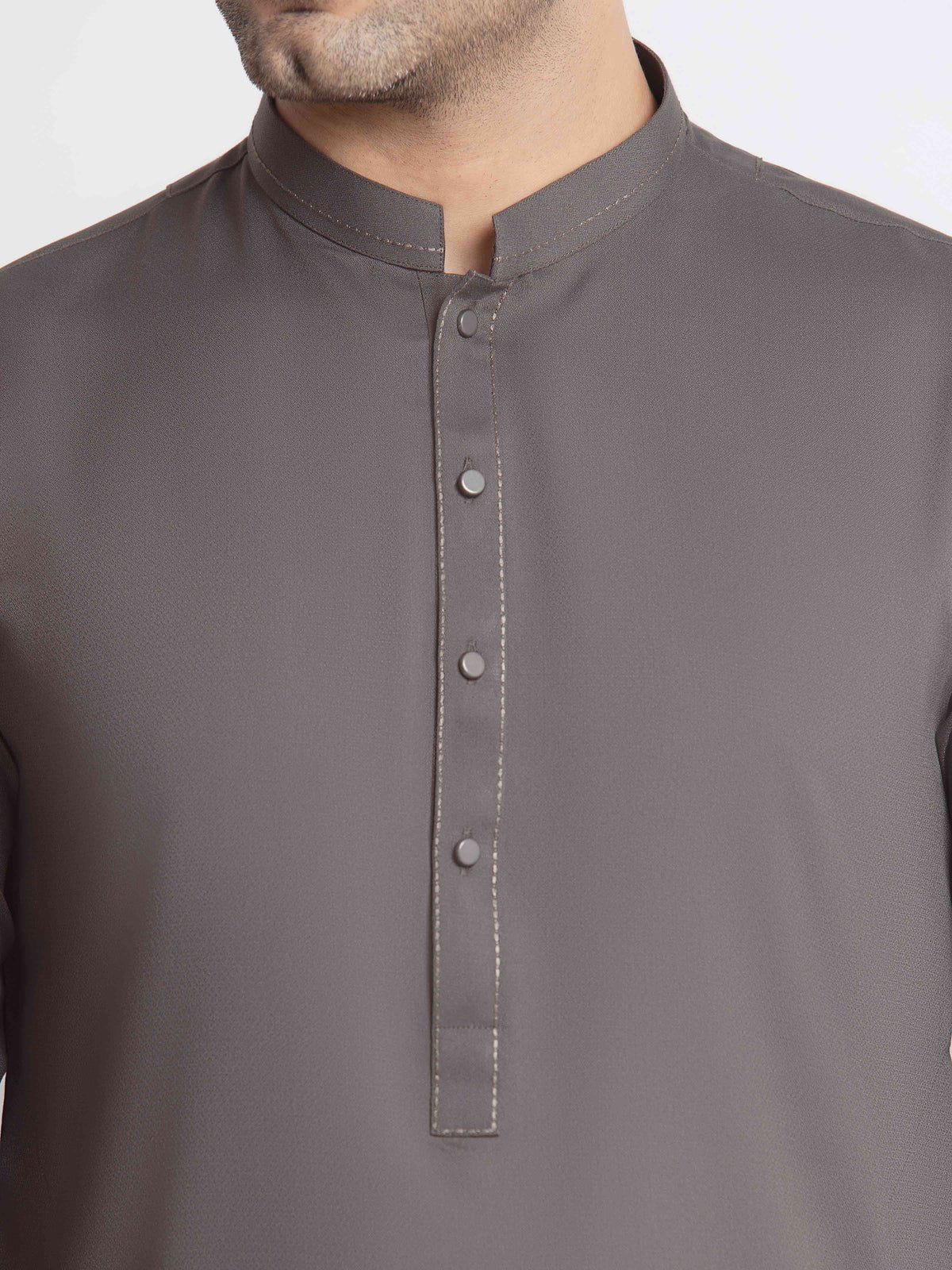 Embroidered Dobby Kurta Pajama - Emtkpt6-109