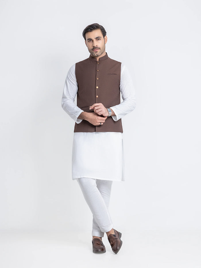 Plain Viscose Waistcoat - Emtwcp6-36015