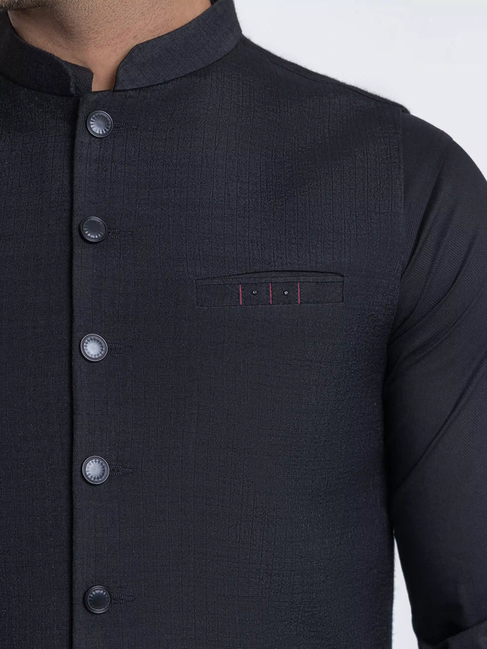 Plain Viscose Waistcoat - Emtwcp6-36016