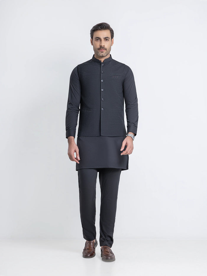 Plain Viscose Waistcoat - Emtwcp6-36016