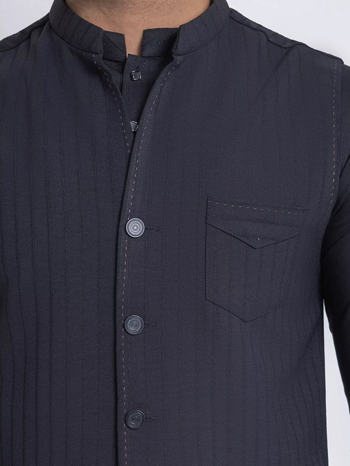 Plain Viscose Waistcoat - Emtwcp6-36018