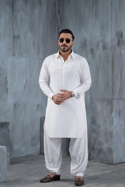 White Wash n Wear Shalwar Kameez