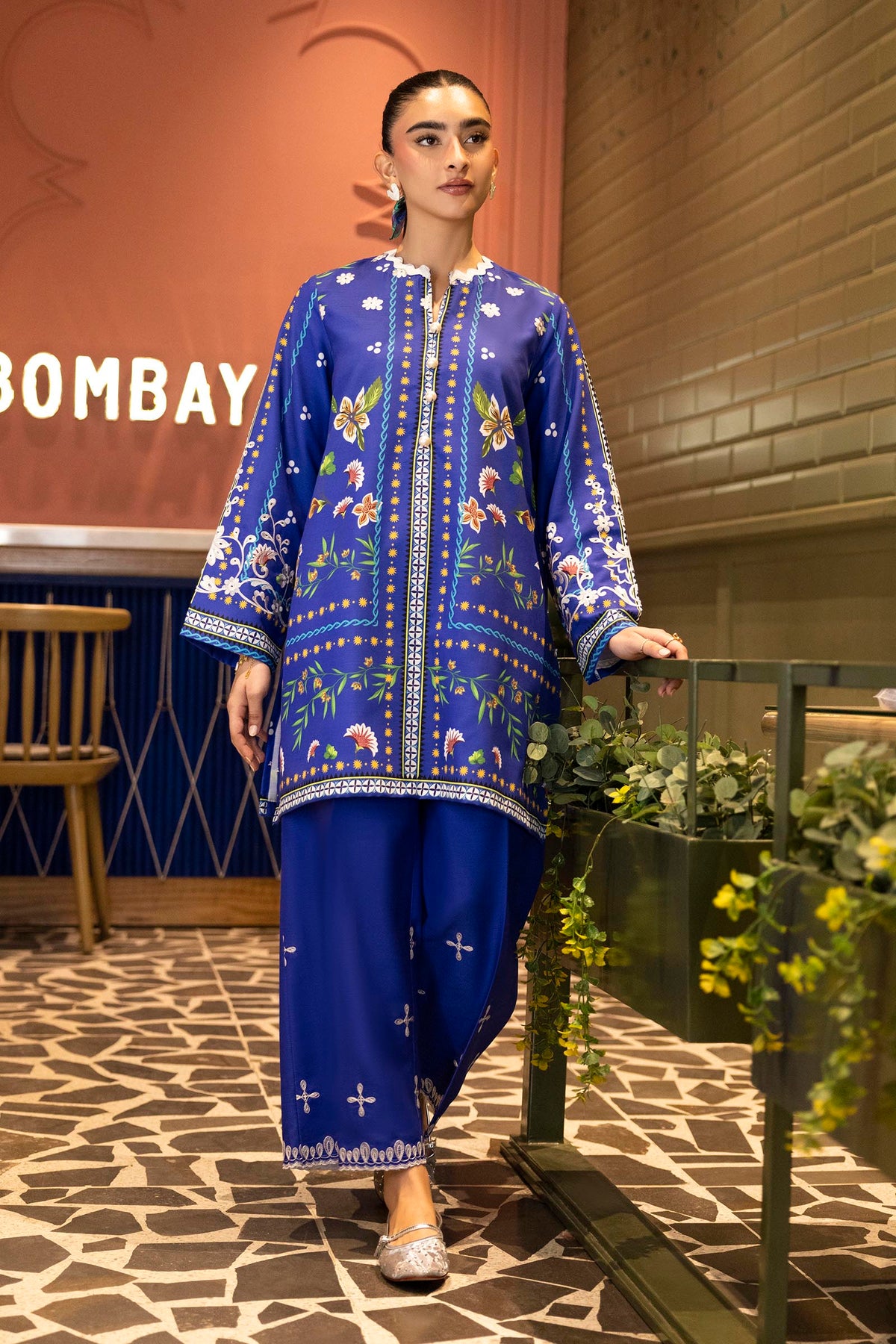 Multi Embroidered Khaddar Shirt