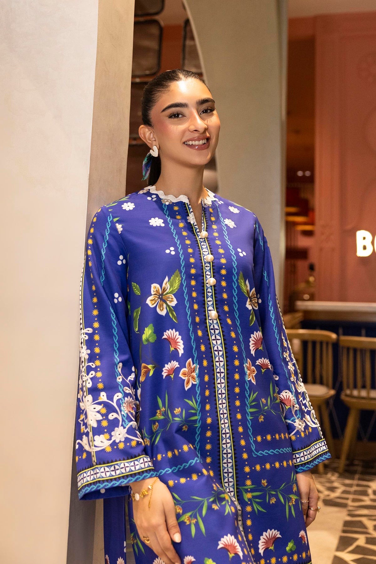 Multi Embroidered Khaddar Shirt