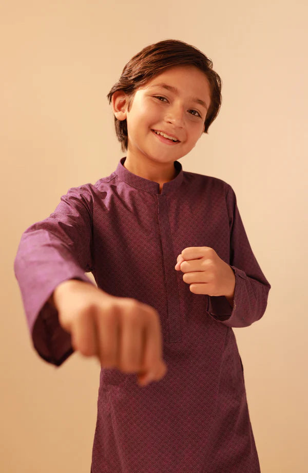 Junior Purple Digital kurta