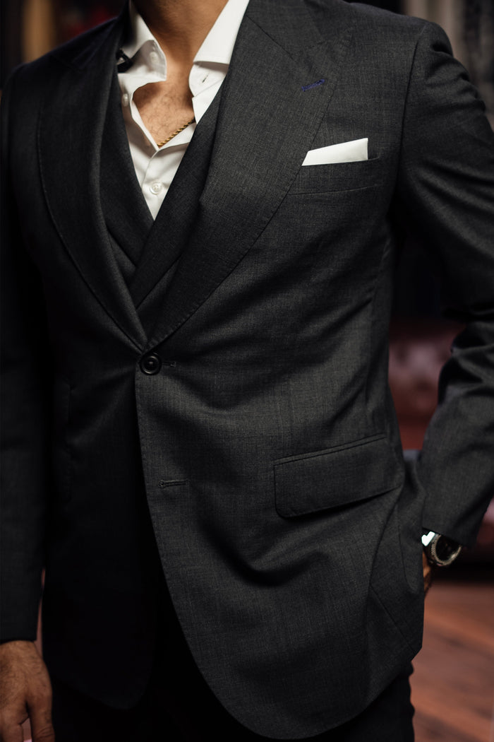 Charcoal Grey Italian Suit