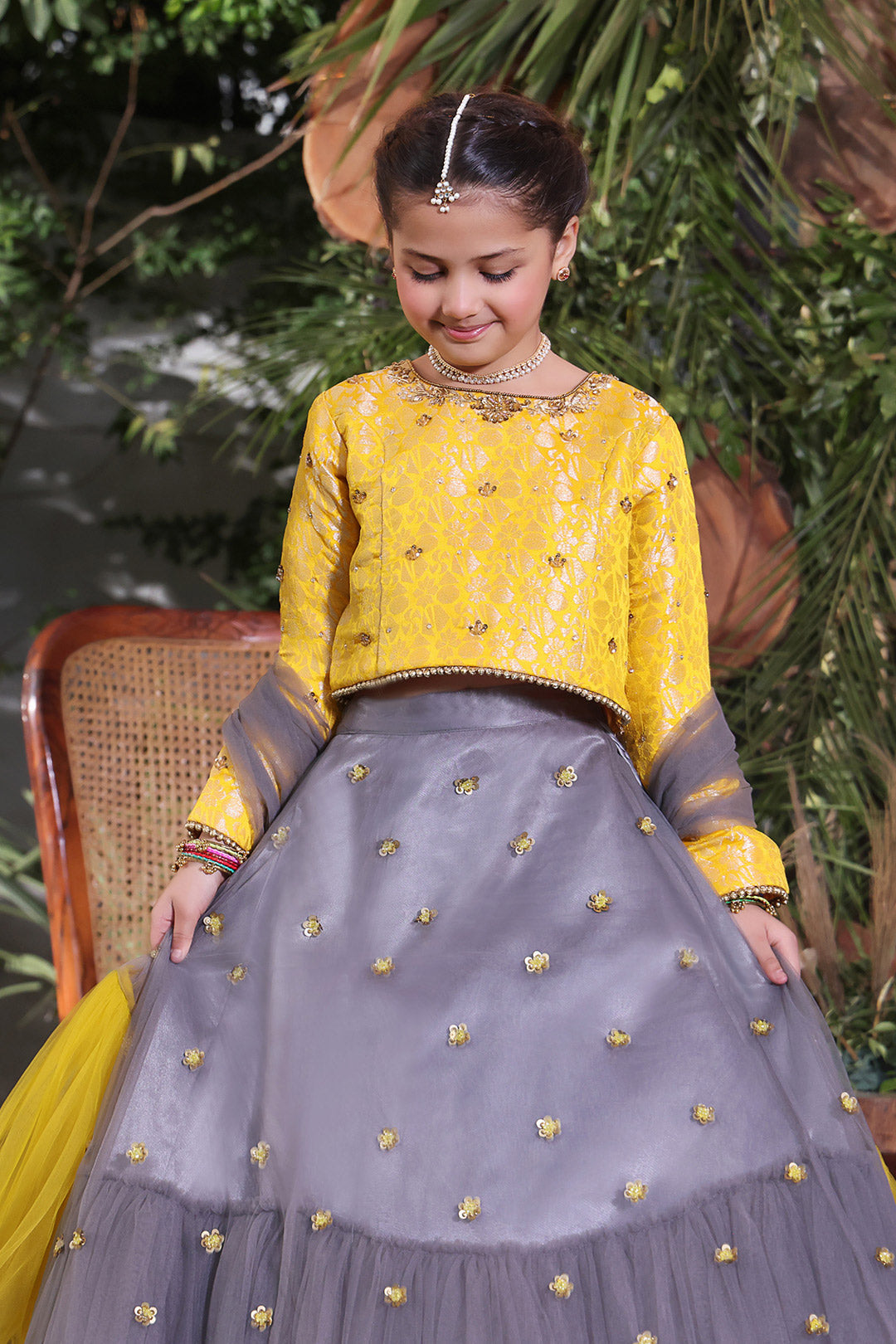 Handwork Embroidered Banarsi Net Lehenga Choli