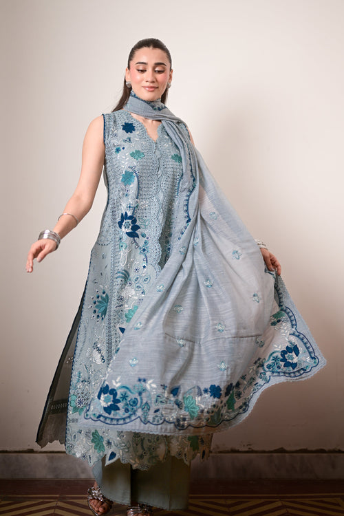 REEM LUXURY EMBROIDERED LAWN SET (NEL-26615) EID UL ADHA 2026
