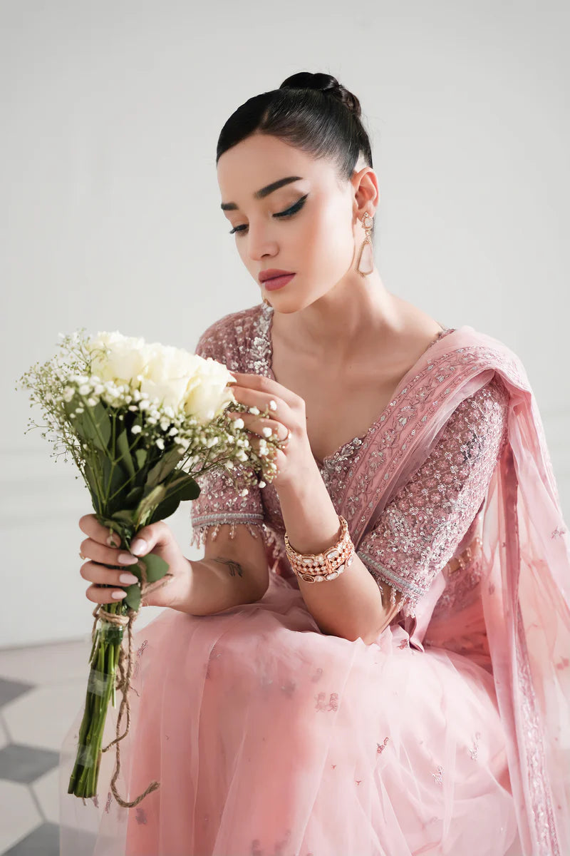 BLUSH PINK MODERN TIMELESS SAREE WEDDING EDIT