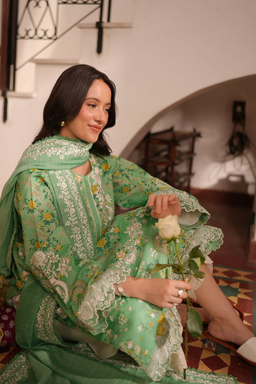 AYLA LUXURY PRINTED EMBROIDERED LAWN SET (NEL-26622) EID UL ADHA 2026