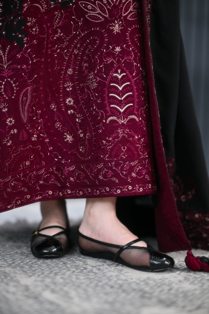Moon Black Mesh Pumps